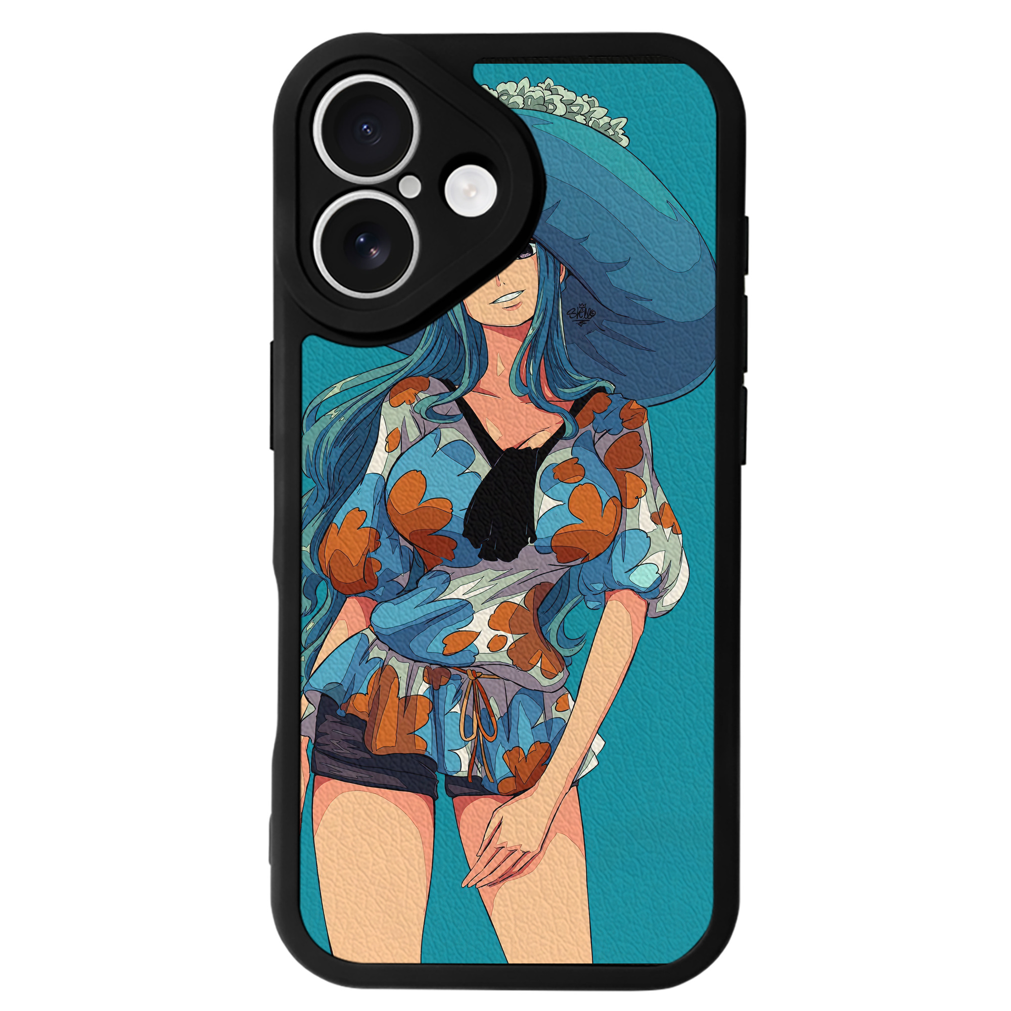 （画像用） ワンピース ONE PIECE 【iPhone 16シリーズ対応】シリコンスマホケース（レザー調） 材質：シリコン